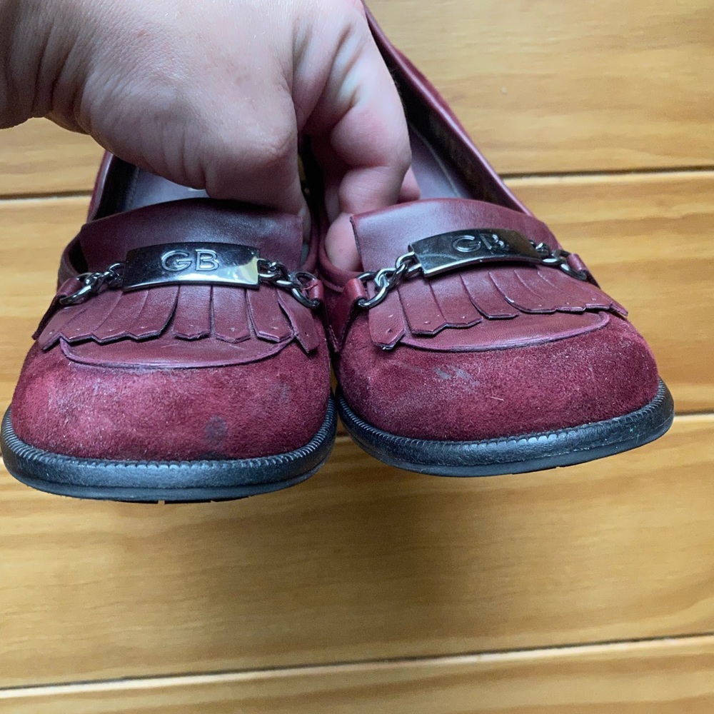 Gianni Bini heels, Penny loafer style, 3” heels, maroon, size 7 - Picture 6 of 16
